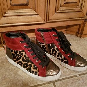Sam Edelman high top tennis shoes